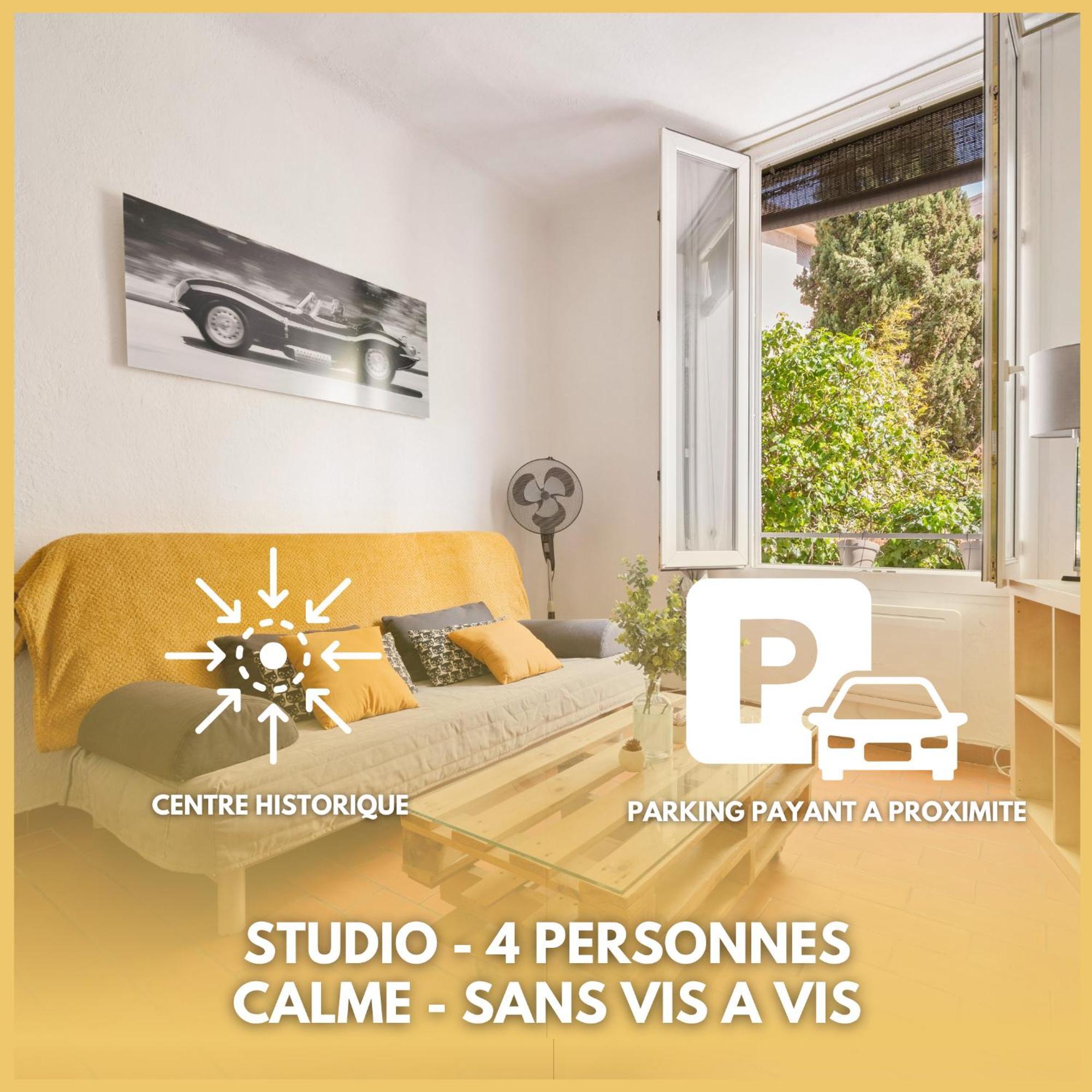 Studio - Coeur D'Aix En Provence - Calme - Sans Vis-A-Vis เอ็ก-ซอง-โพรวองซ์ ภายนอก รูปภาพ